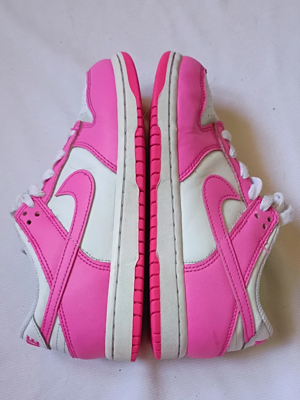 Nike Kids' Pink and White Low-Top Sneakers